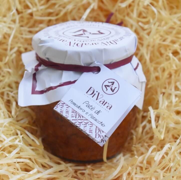 PATÈ POMODORO E PISTACCHIO 180g 2 DIVARA PATÈ POMODORO E PISTACCHIO agb patè pomodoro e pistacchio kaufen tomaten pistazien patè kaufen divara delikatessen tomaten pistazien pesto